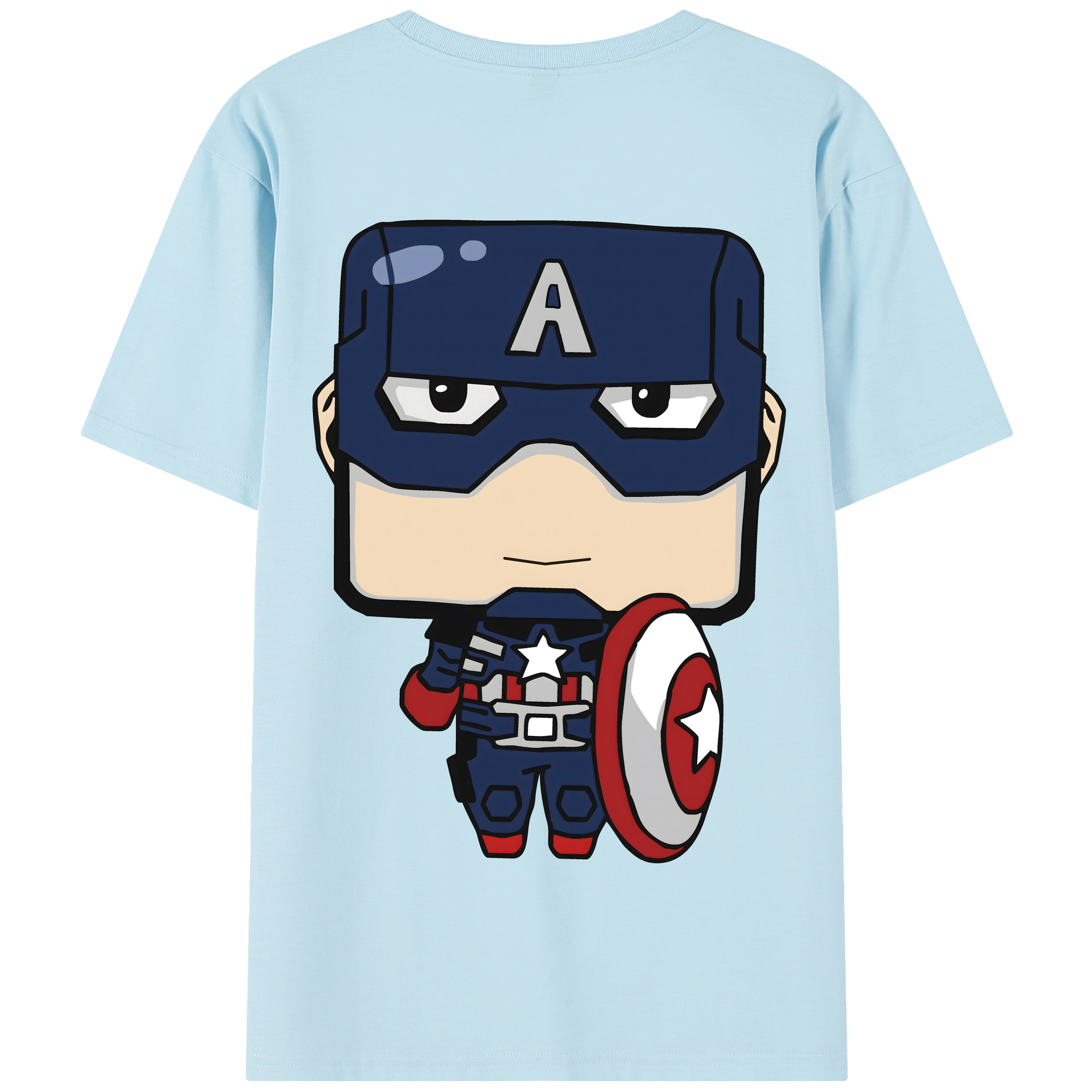 （画像用） アベンジャーズ The Avengers 綿100％半袖Tシャツ（背面プリント）